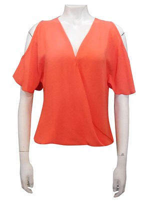 ORANGE - Robyn cross front blouse